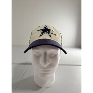 Vintage Dallas Cowboys Strapback Hat White and Blue Santo Cap